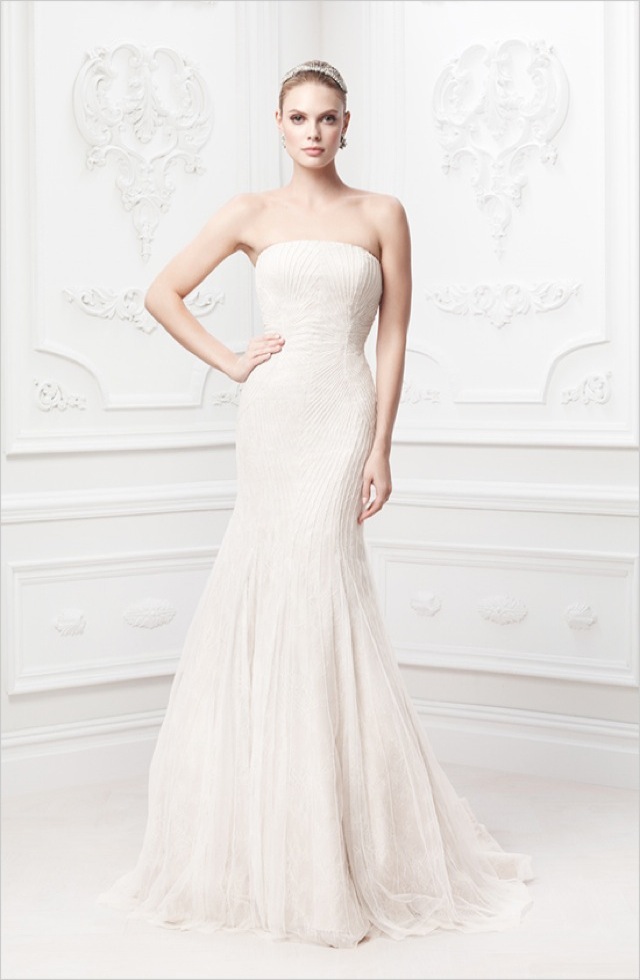 Truly Zac Posen strapless soft chantilly gown - saved by Chic n Cheap Living