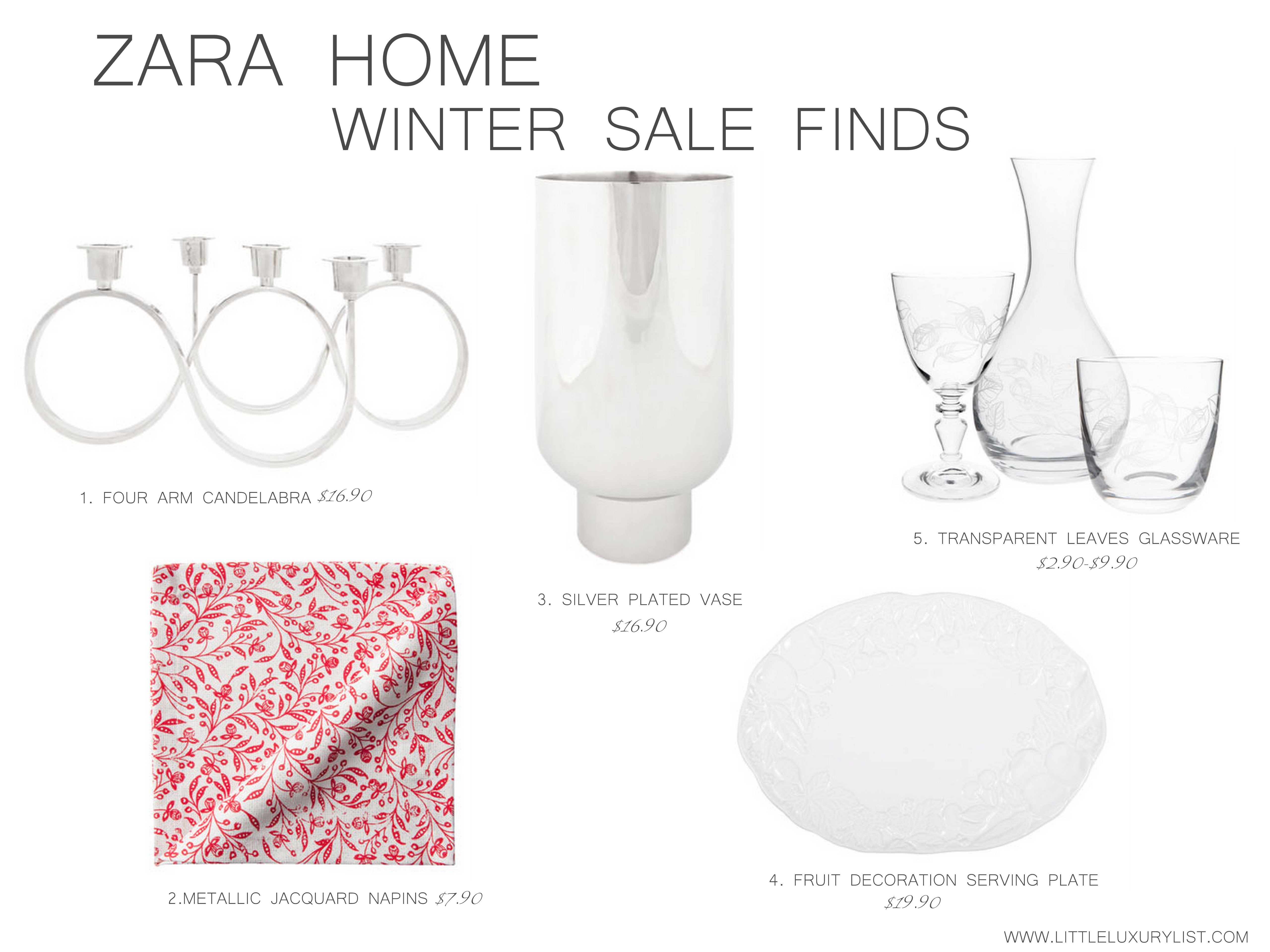 Zara Home On Sale For Intimate Dinners