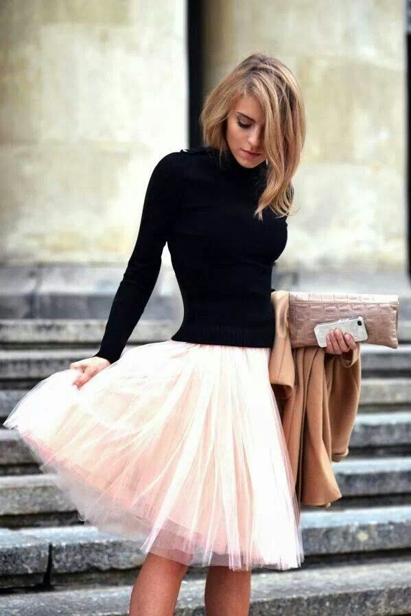 beige tulle skirt from fashionsy.com