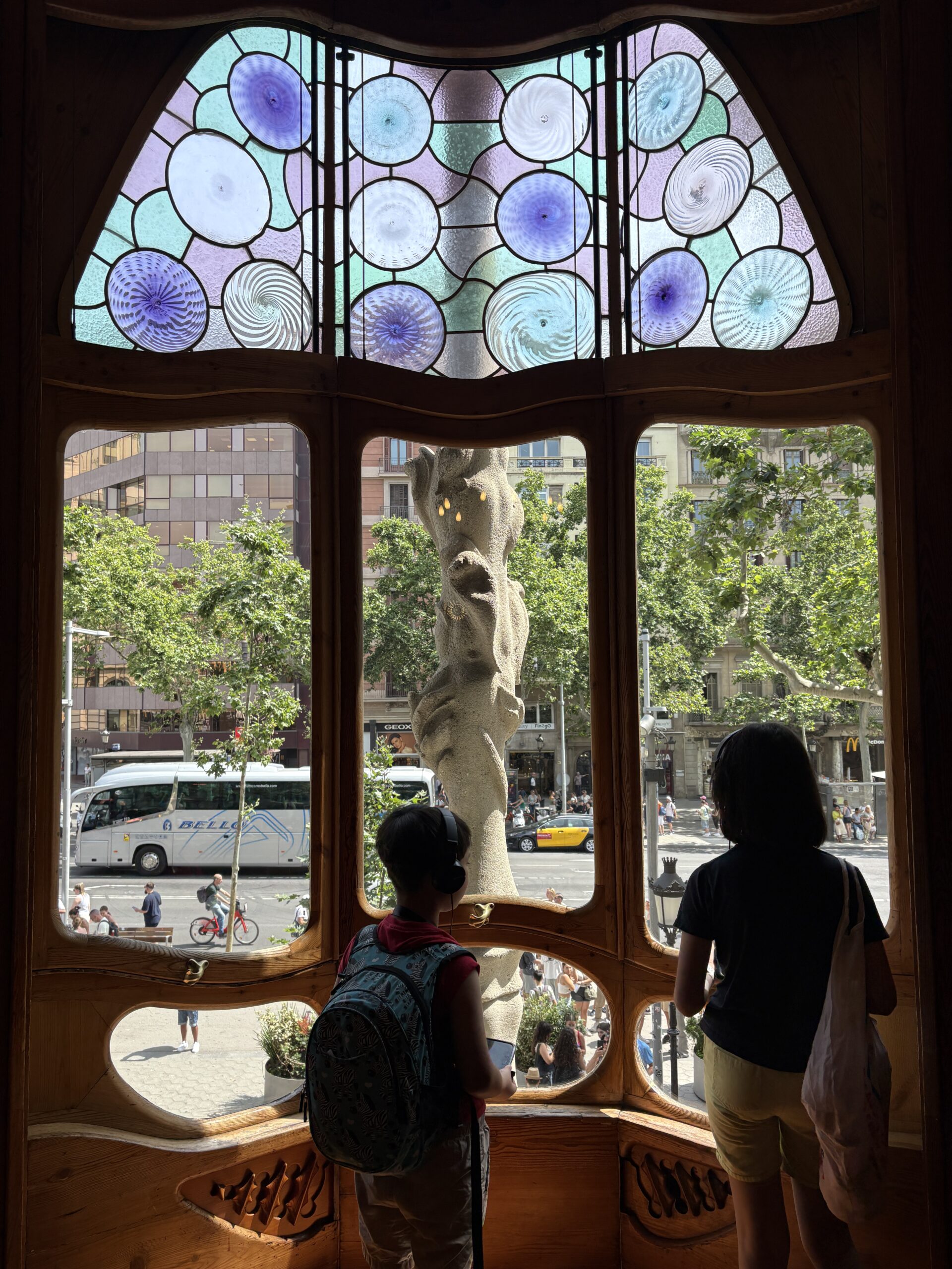 Barcelona itinerary for kids window view